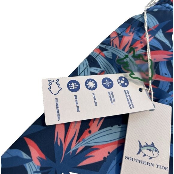 NEW Southern Tide Tropical Blooms UV Protection Swim Shorts Trunk Boy's XL (16) - Picture 3 of 12